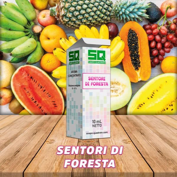 aroma 10 ml svapo quadrato i fruttati sentori di foresta