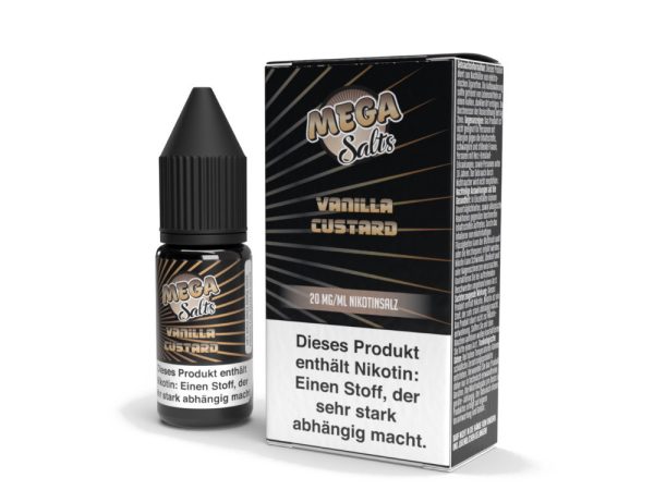 Mega Salts - Vanilla Custard - Nicotine Salt  20mg/mL